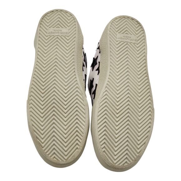 Saint Laurent Paris Court Stars Low Top Sneakers - Leather - White - 40 7US $750 main image 9
